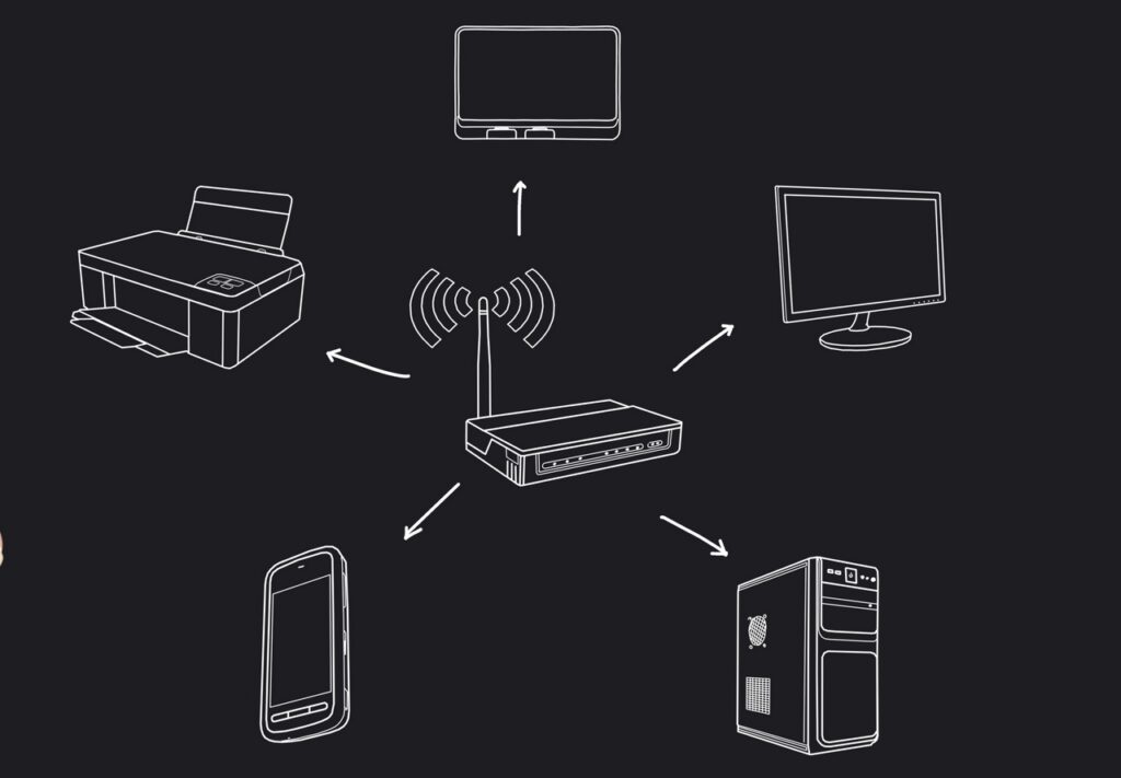 Infografik Lokales Internet (WLAN) (Foto: AdobeStock - vetkit 51773737)